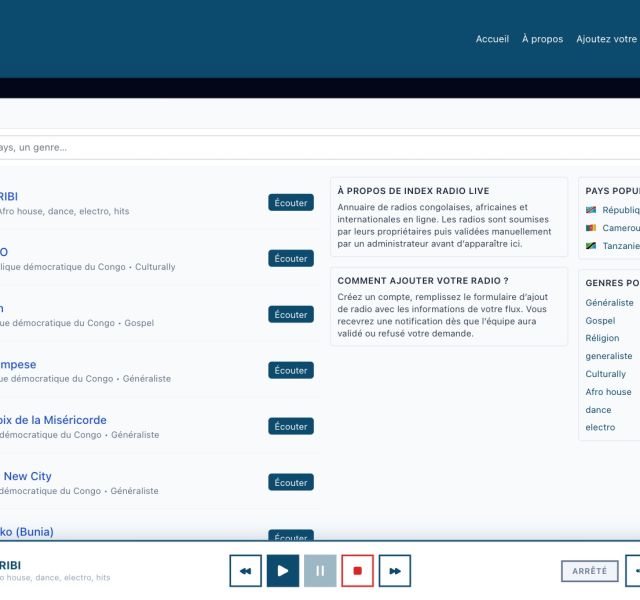Index Radio Live — RADIO EN LIGNE — INDEXRADIOLIVE.COM