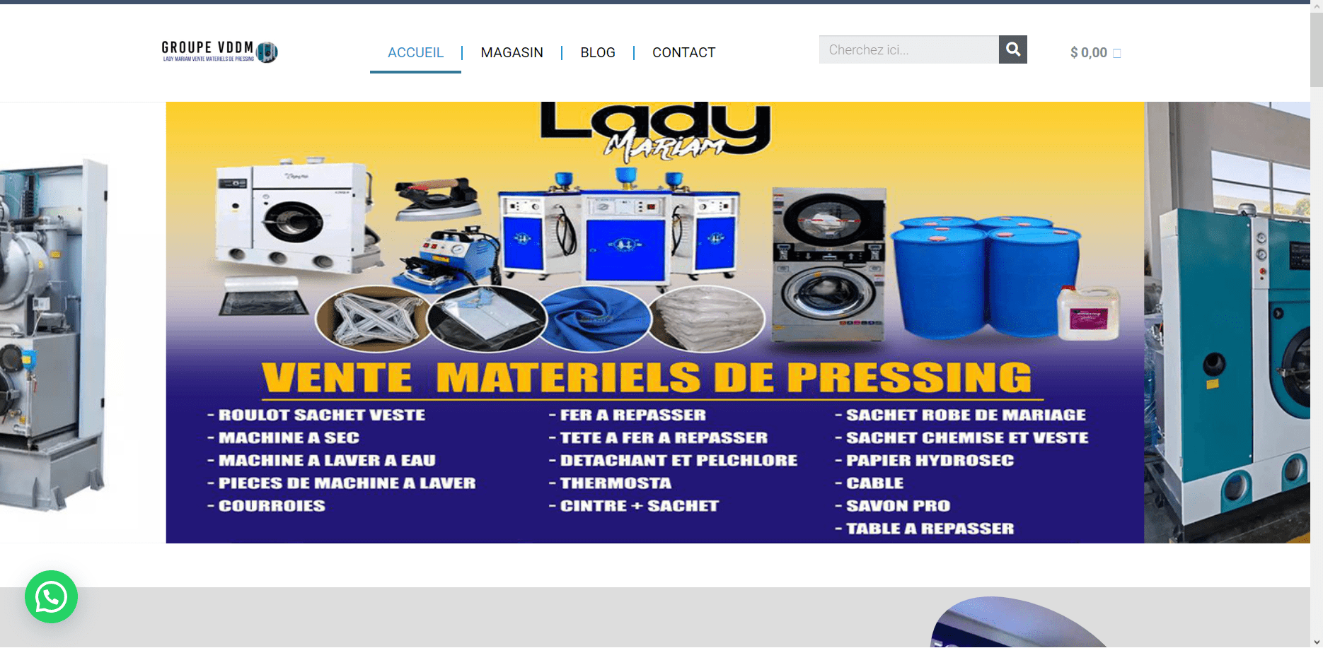 Conception du site web du Groupe VDDM