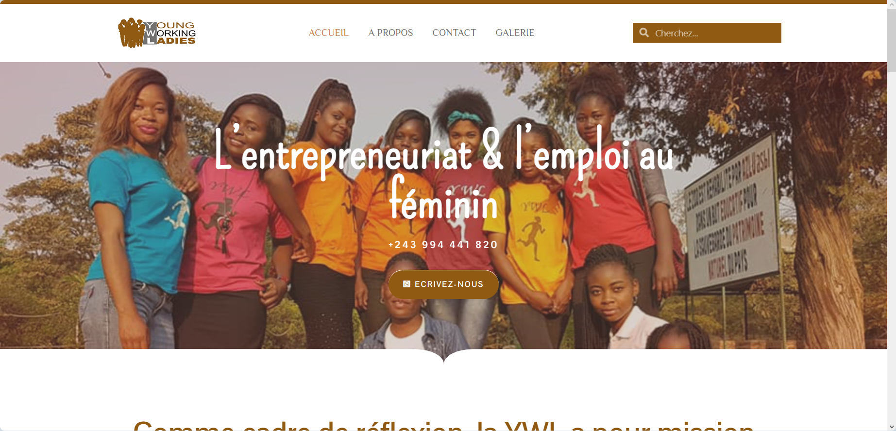 Création du site web de YW LADIES