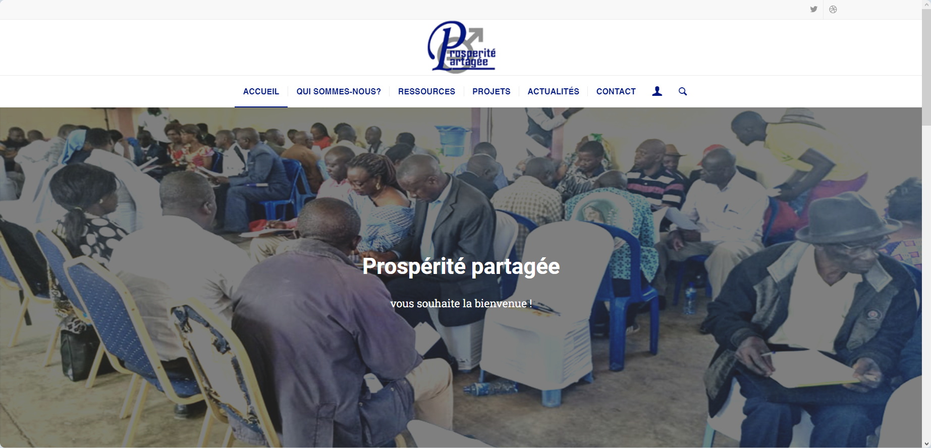 Création du site web de la Prospérité Partagée asbl