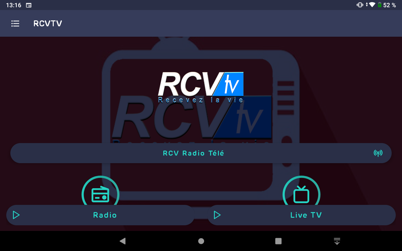 Développement de l’application Android de RCV TV