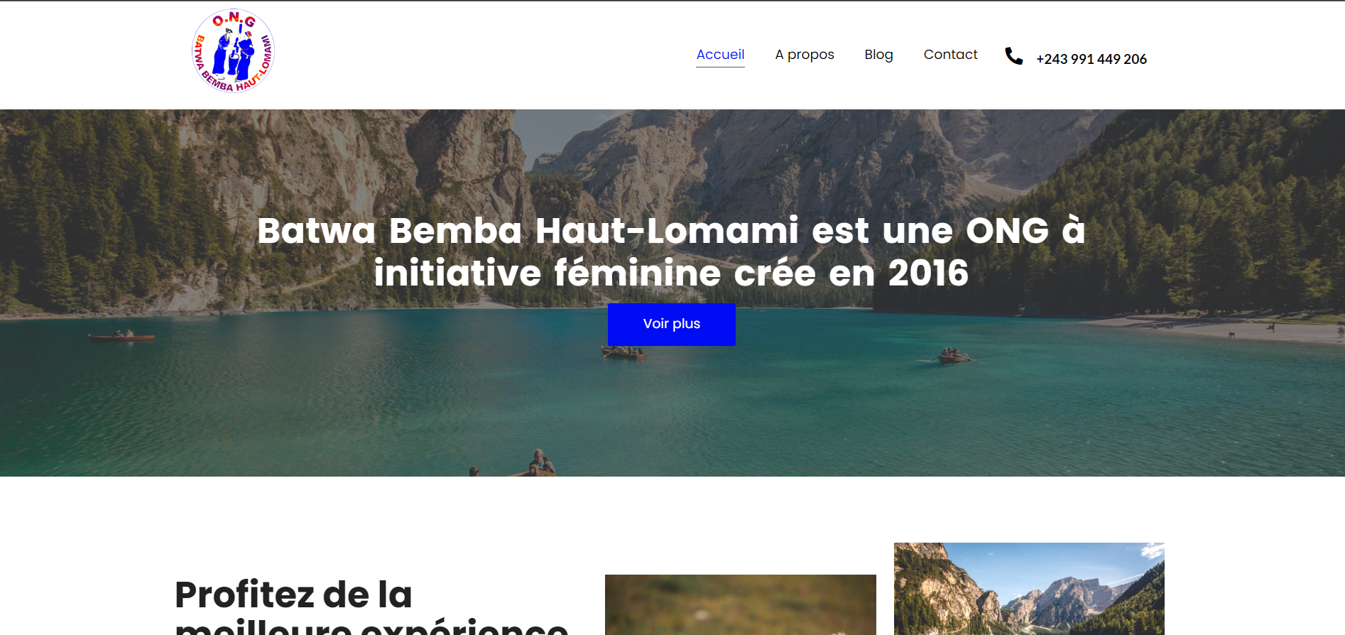 Conception du site web de Batwa Bemba HL